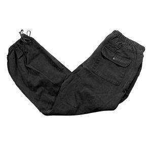 We The Free Black Denim Jogger Draw‎ String Pull On Medium Draw String Hem